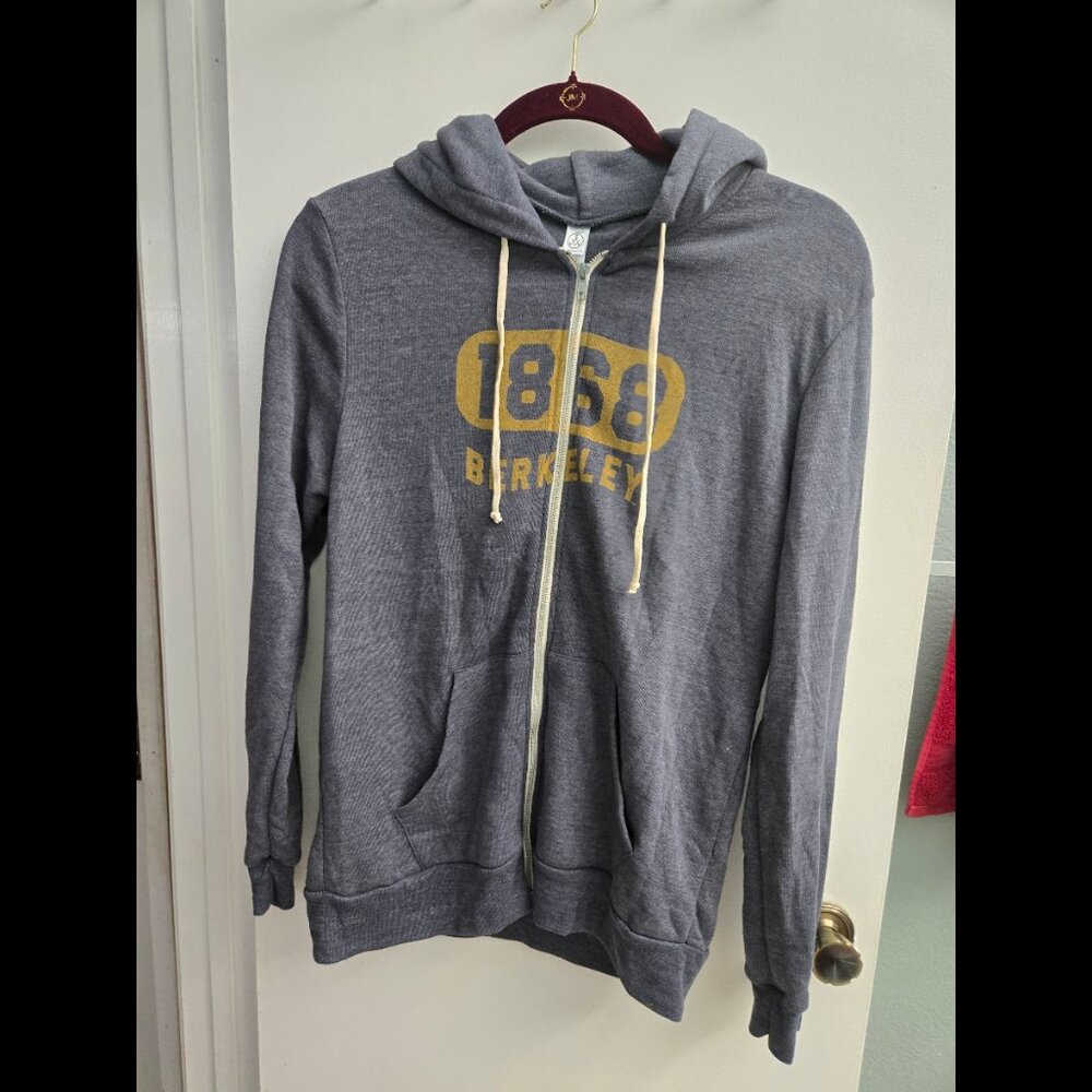 UC Berkeley Men's Charcoal Gray Zip Hoodie NWT - 2XL